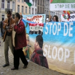 Manifestation à Bruxelles le 19 mars 2005 photo n°46 